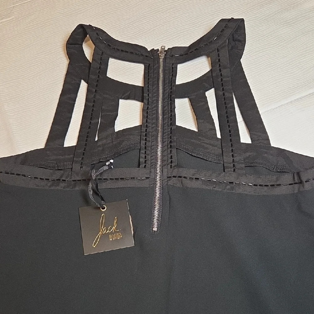 Jack BB Dakota,Chic Black Sleeveless Tank Top,sz M. - Picture 3 of 7